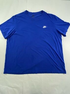 Nike Men's Size:2XL Blue Short-Sleeve Crew T-Shirt